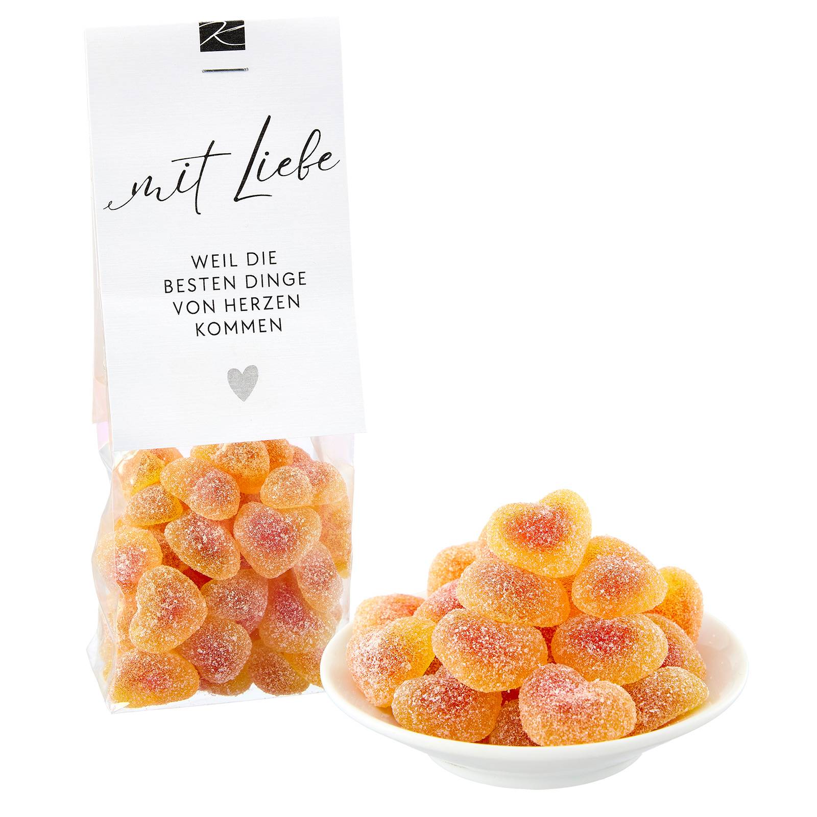 Saure Pfirsichherzen "mit Liebe"