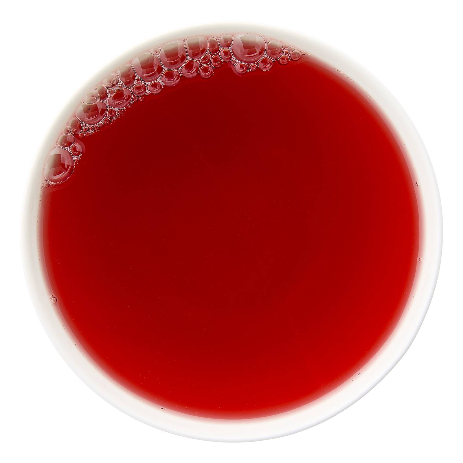 aufgebrühter tee mit einer farbe wie pflaumensaft
