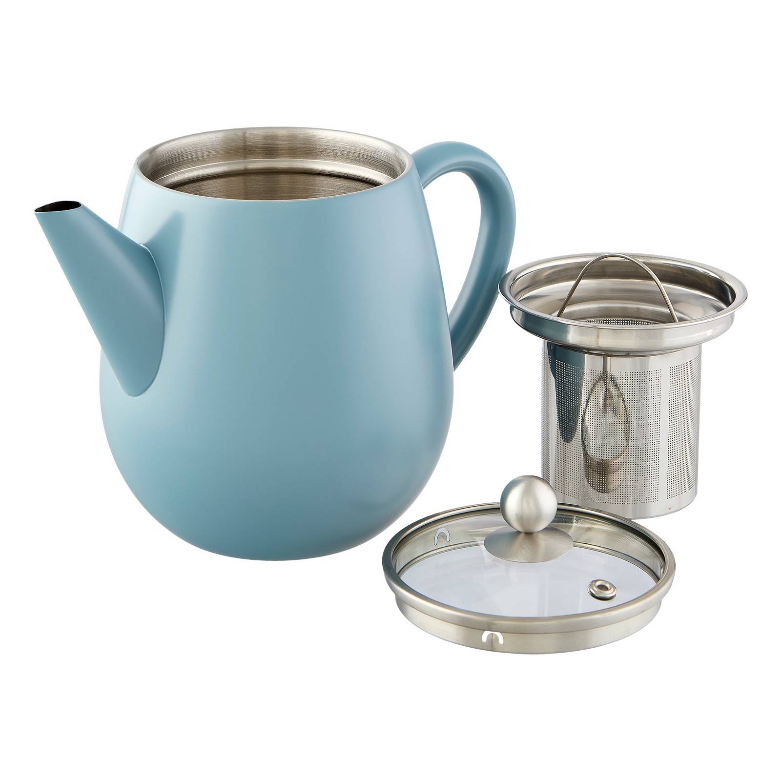 Teekanne Duet Eva eisblau 1,1 l