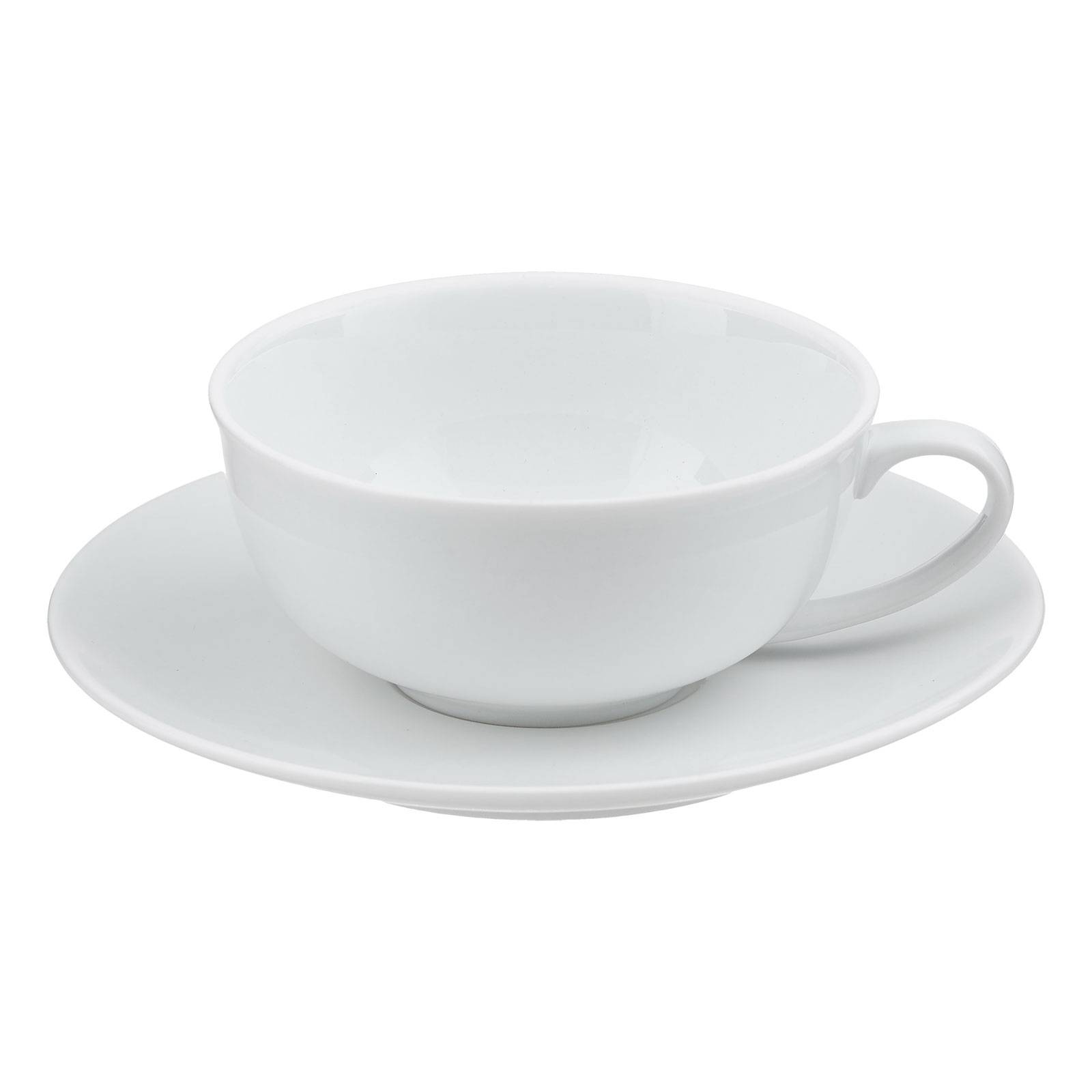 Porzellan-Teetasse mit Untertasse