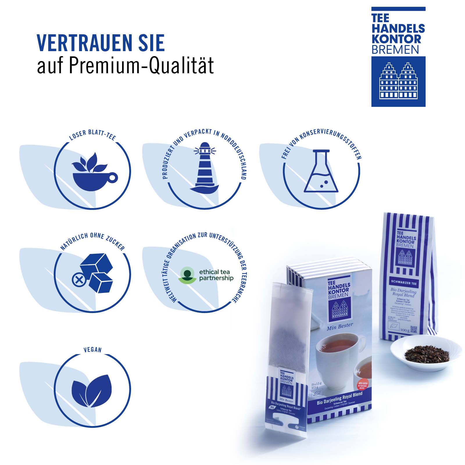 ethical tea partnership, zuckerfrei, lose, vegan, produziert in Worpswede