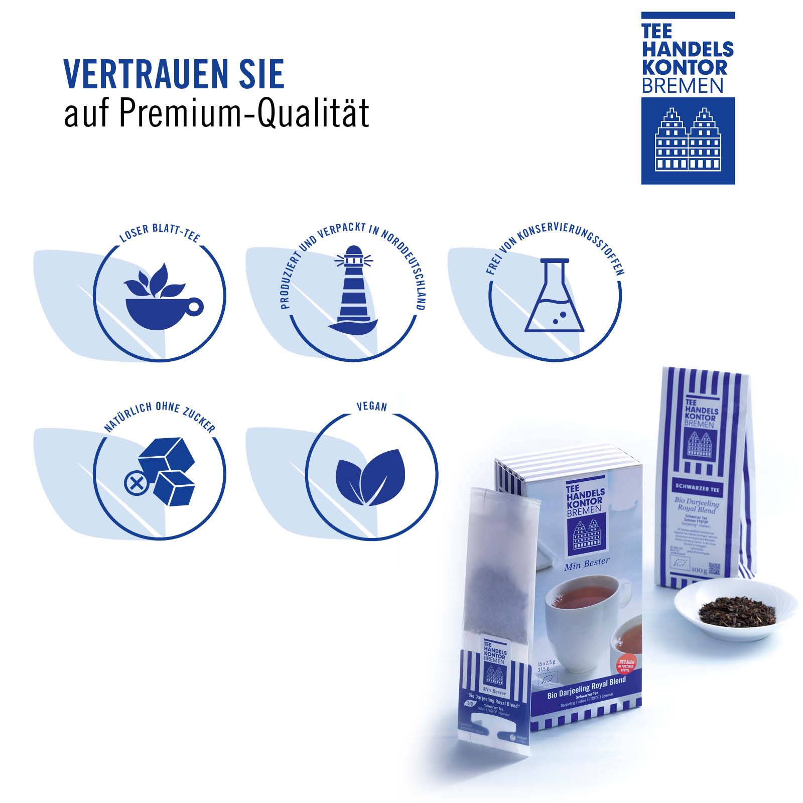 zuckerfrei, lose, vegan, produziert in Norddeutschland, nicht aromatisiert
